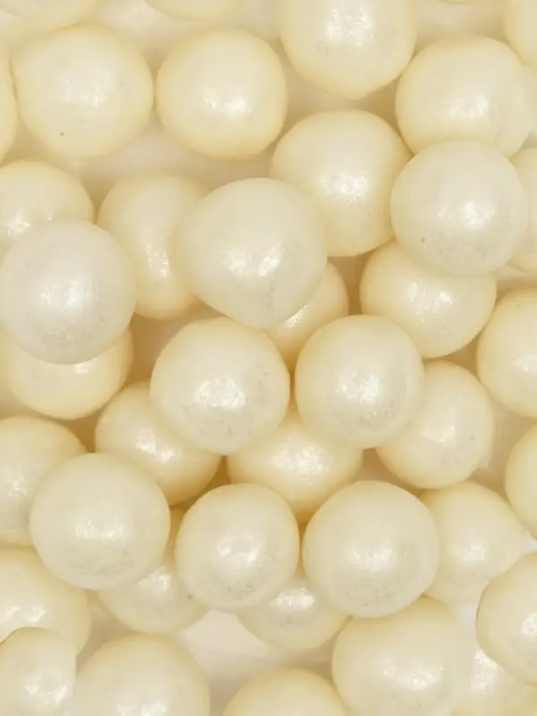 Кондитерская посыпка с мягким центром &laquo;Жемчуг&raquo;: серебро, 12-13 мм, 50 г