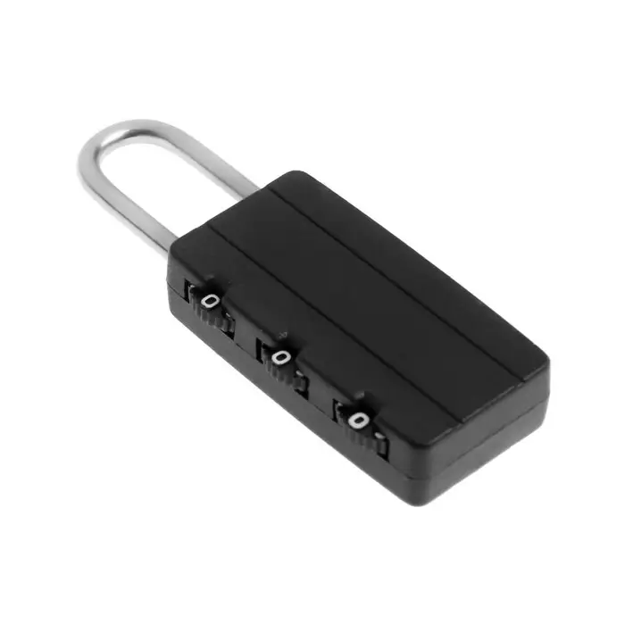 Замок навесной кодовый ТУНДРА, черный Замок навесной кодовый ТУНДРА, черный