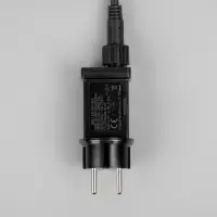 Гирлянда &laquo;Клип-лайт&raquo; 3 нити по 20 м, IP44, УМС, тёмная нить, 399 LED, свечение тёплое белое, мерцание, 24 В