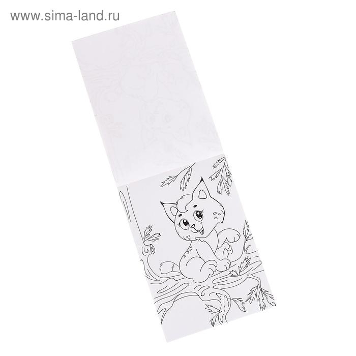 Комплект раскрасок 100 листов «Лесные жители»