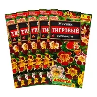 Набор семян Мимулюс &laquo;Крупноцветковый тигровый&raquo;, смесь окрасок, однолетник, 5 шт., &laquo;Мой выбор&raquo;