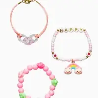 Браслет детский «Выбражулька», 3 шт. набор, радуга, цветной Браслет детский «Выбражулька», 3 шт. набор, радуга, цветной