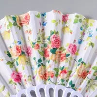 Веер складной &laquo;Кустовые розы&raquo;, 22.5 см