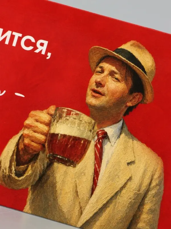 Конверт для денег &laquo;Жить хорошо&raquo;, Мосфильм, 16.5&times;8 см