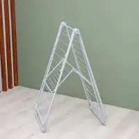 Сушилка для белья напольная складная, рабочая длина 21 м, цвет матовый серый