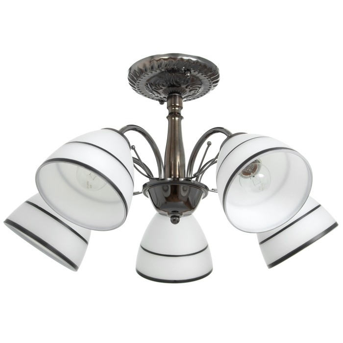 Люстра Люстра "Аннеди" 5хЕ27 40Вт антрацит 55х55х35 см BayerLux