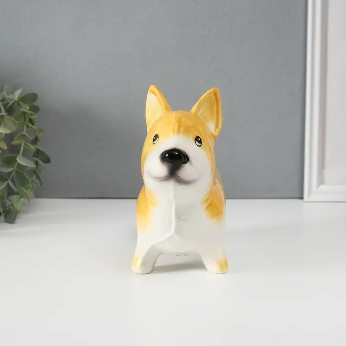 Копилка для денег &laquo;Корги-шарик&raquo;, керамика, 8.2&times;23.4&times;15.7 см