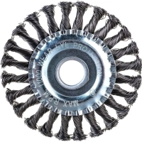 Корщетка для УШМ VIRA d125х22.2мм, плоская, крученая (575125)