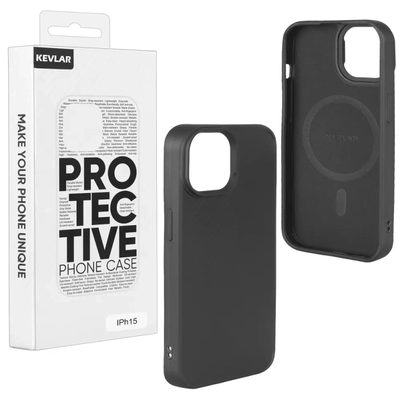 Чехол iPh 15 TPU Kevlar Чехол iPh 15 TPU Kevlar