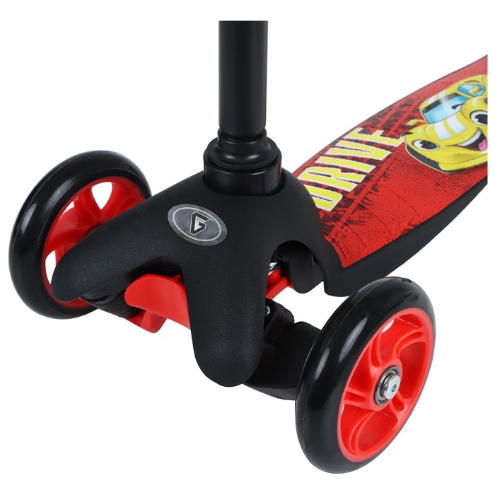 Cамокат GRAFFITI Drive, колёса PU 110/75 мм, ABEC 7, цвет красный Cамокат GRAFFITI Drive, колёса PU 110/75 мм, ABEC 7, цвет красный