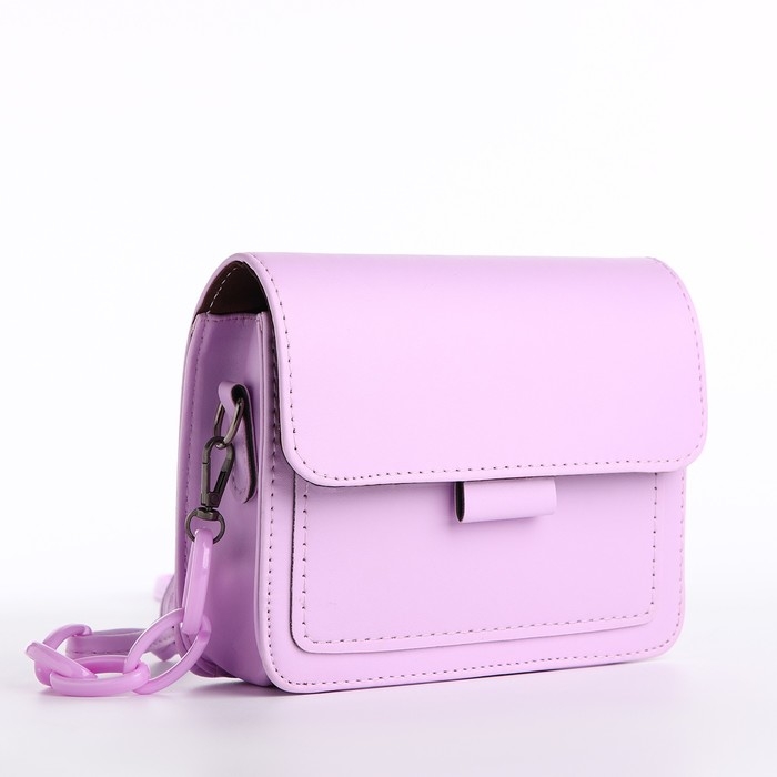 Сумка женская-мессенджер, цвет cиреневый 17х14х6 см Сумка женская-мессенджер, цвет cиреневый 17х14х6 см