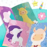 Книга с наклейками &laquo;Поняшки и милашки. Создай свою милашку&raquo;, 12 стр., 68 наклеек