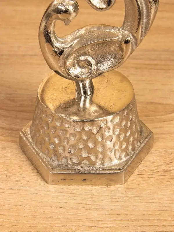 Подсвечник Подсвечник "Жар-птица" 11х11х30 см, алюминий, цв. серебро