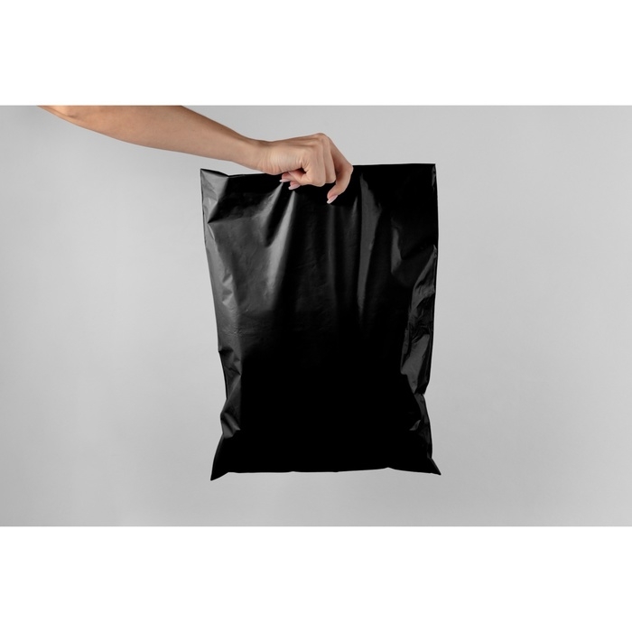 Курьерский пакет с клеевым клапаном , черный 16 х 22 + 4 см, 50 шт Курьерский пакет с клеевым клапаном , черный 16 х 22 + 4 см, 50 шт