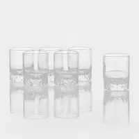 Набор стопок для ликера Paşabah&ccedil;e Valse, 60 мл, 6 шт., стекло, прозрачный