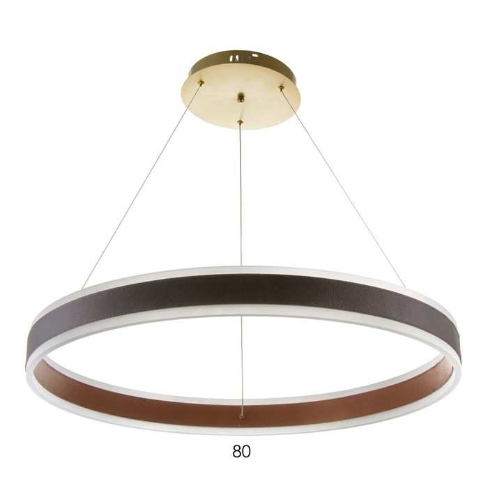 Люстра с ПДУ Люстра с ПДУ "Синтура" LED 100Вт 3000-6000К оранжевый 80х80х7-157см BayerLux