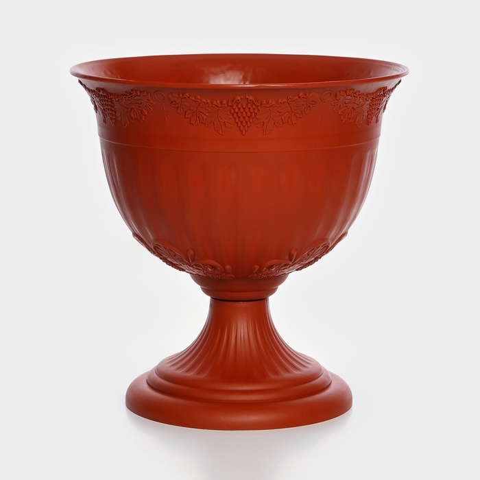 Кашпо уличное на ножке «Ангара», 8 л, цвет терракотовый Кашпо уличное на ножке «Ангара», 8 л, цвет терракотовый