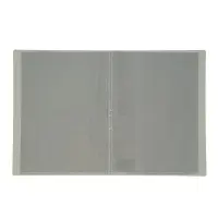 Папка с 10 вкладышами А4, 500 мкм, Calligrata, текстура &laquo;песок&raquo;, серая