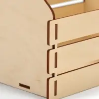 Ящик деревянный подарочный, 20&times;12&times;20 см, с ручкой, разборный, с рейками