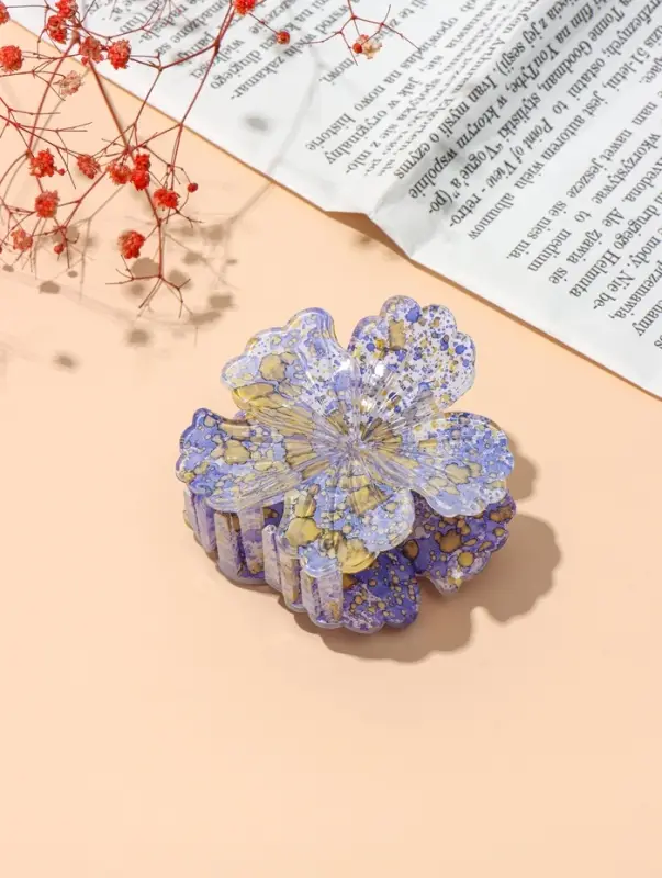 Крабик для волос &laquo;Артемида&raquo; цветок, 7.5&times;7.5 см, МИКС