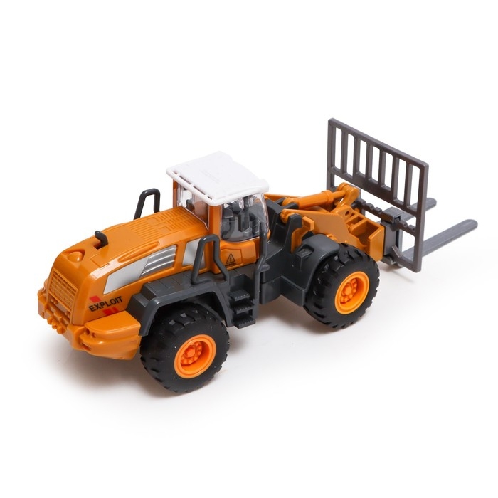 Погрузчик металлический «Стройтехника», подвижные детали, с элементами из пластика Погрузчик металлический «Стройтехника», подвижные детали, с элементами из пластика