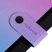 Папка А4 Radiance, 12 отделений, 600 мкм, на кнопке, розовый/голубой градиент