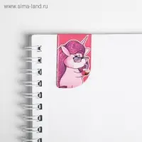 Закладки магнитные для книг, 4 шт «Единорог»