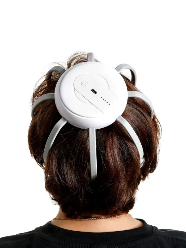 Массажер для головы LEM-32, мурашка, электрический, вибрационный, АКБ