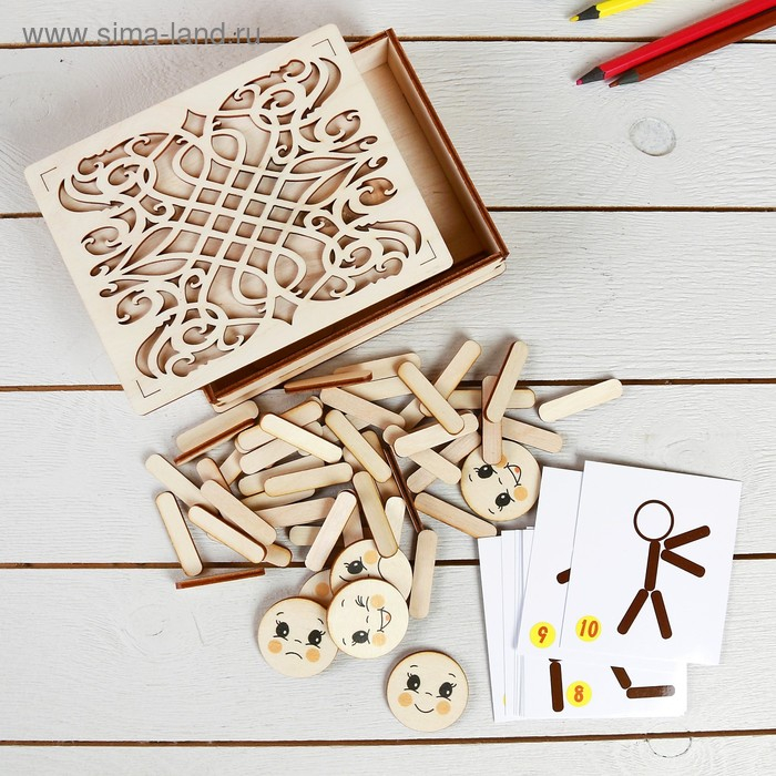 Мозаика из палочек «Человечки» Мозаика из палочек «Человечки»