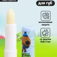 Бальзам для губ детский Ми-Ми-Мишки зимняя забота со вкусом бабл-гам, 4.2 г