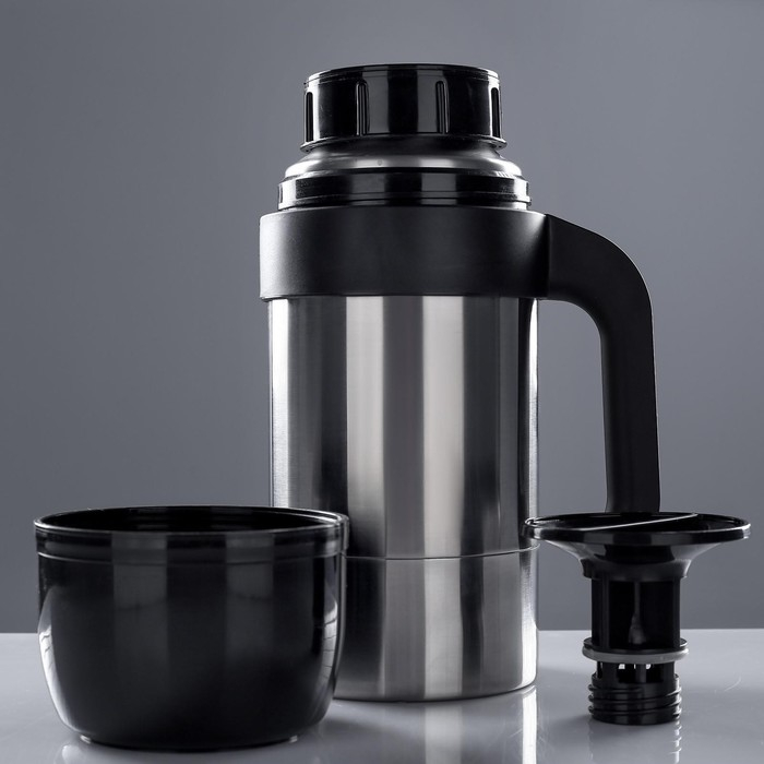 Термос "Амет. Турист-Н" 1с590, с узким горлом, 1 л, 49 &deg;С, 24 ч