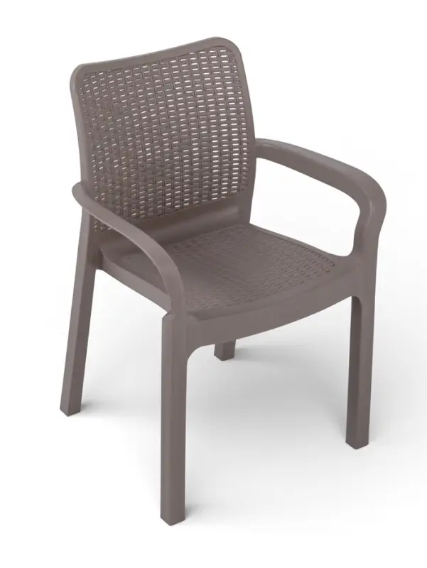 Стул садовый Rattan, 50.6&times;58&times;83.3 см, пластиковый, цвет французский платан