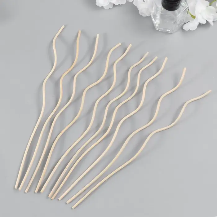 Палочка для аромадиффузора из ротанга Палочка для аромадиффузора из ротанга "Волна" натуральная 26 см