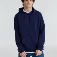 Толстовка с капюшоном унисекс Hoodie, темно-синяя, размер XS
