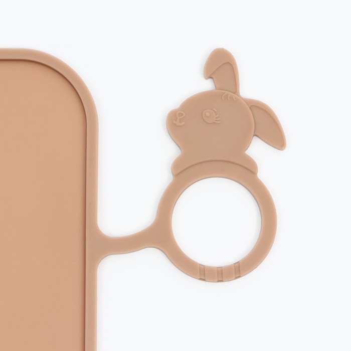 Коврик силиконовый под миску, 40 х 30 см, миндальный Коврик силиконовый под миску, 40 х 30 см, миндальный