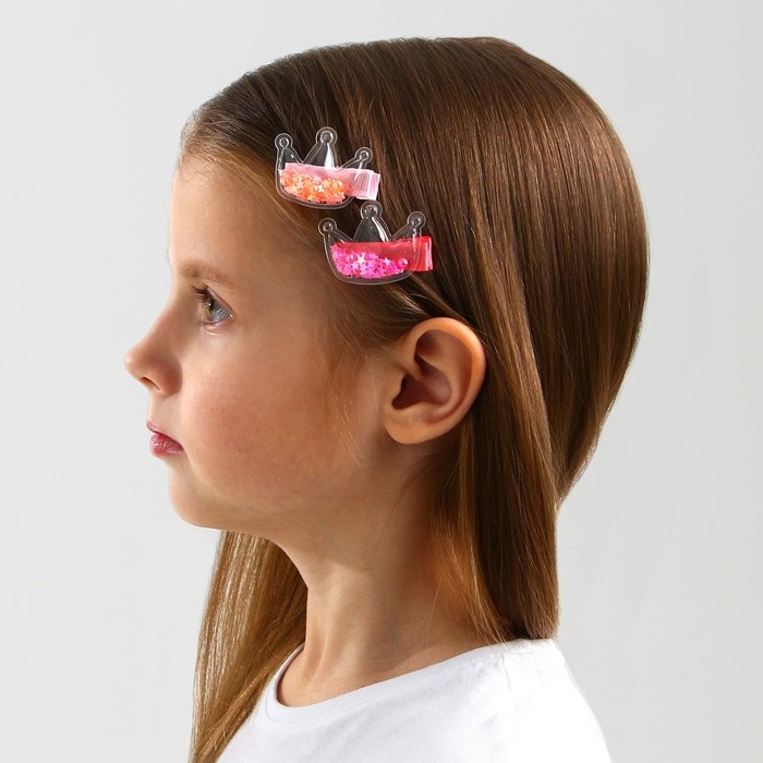 Заколки для волос Princess , 2 шт. (шейкер) Заколки для волос Princess , 2 шт. (шейкер)