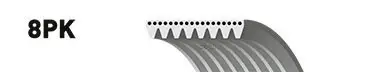 Ремень поликлиновой Gates арт. 8PK2093