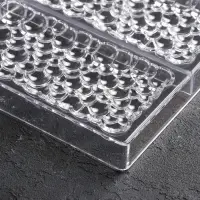 Форма для шоколада KONFINETTA &laquo;Воздушный&raquo;, пластик, 3 ячейки, 27.5&times;17.5&times;2.5 см, ячейка 15.3&times;7.5&times;0.8 см, прозрачная