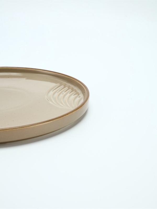 Тарелка керамическая Dolce Ceramo. «Песчаный берег», 23 х 23 см Тарелка керамическая Dolce Ceramo. «Песчаный берег», 23 х 23 см