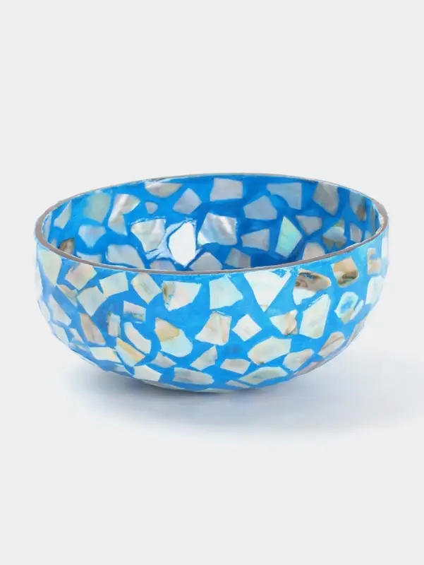 Чаша &laquo;Мозаика&raquo;, 14&times;14&times;6 см, кокос &plusmn; 1 см