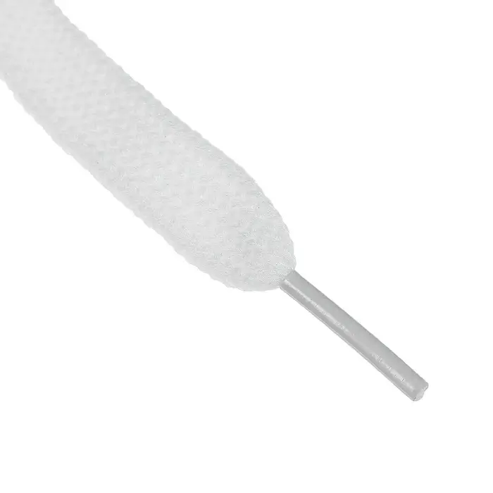 Шнурки для обуви, пара, плоские, 8 мм, 120 см, белые