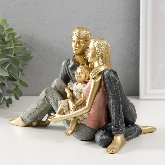 Сувенир полистоун  Сувенир полистоун "Семейное наслаждение моментом" 14,5х21х12 см