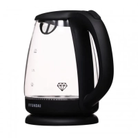 Чайник HYK-G1001 1,7л 2200Вт черный (стекло)