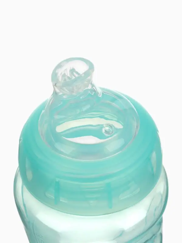 Поильник детский с мягким носиком, 300 мл., бирюзовый, +9 мес