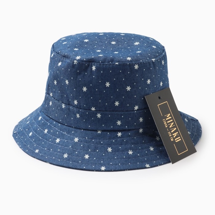 Панама детская MINAKU Панама детская MINAKU "Звёздочки", цвет синий, р-р 46