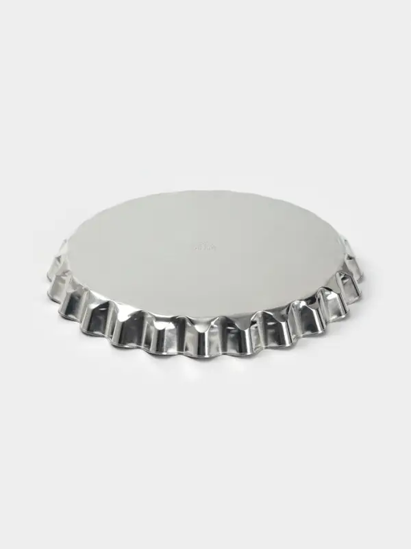 Форма для выпечки, d=26 см, h=2.8 см, жесть, серебристая