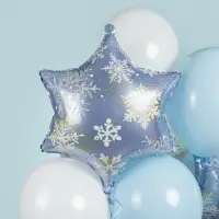 Воздушный шар фольгированный 19" «Снежинка»
