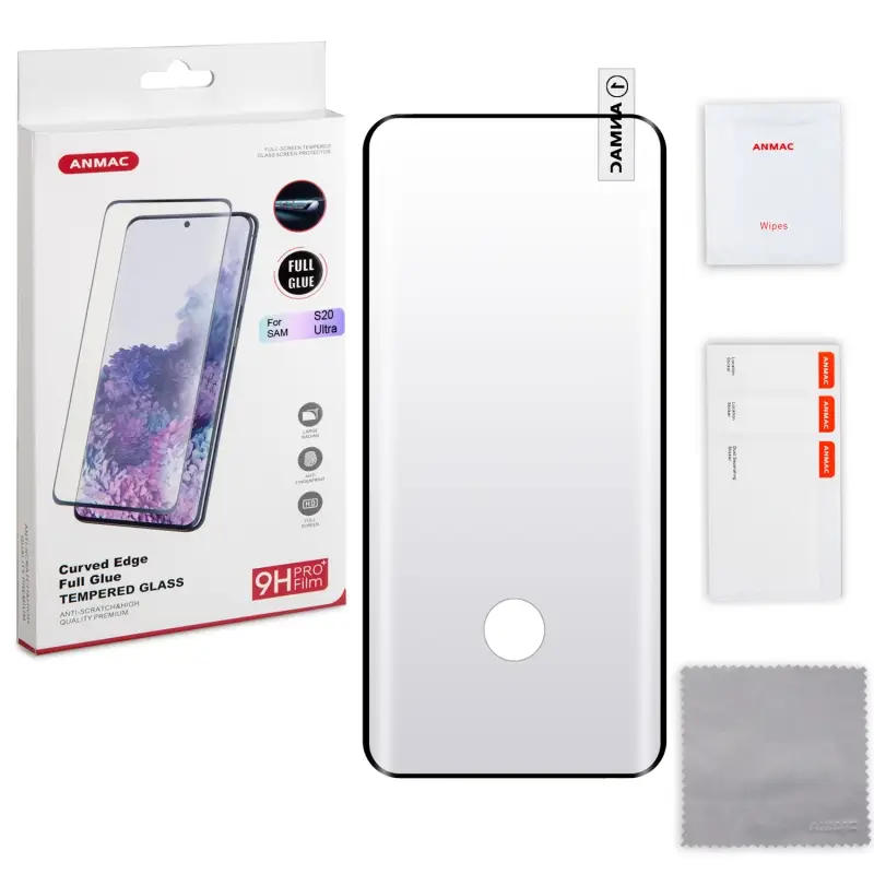 Защитное стекло SAM S20 Ultra Full Glue ANMAC Арт.1137375 Защитное стекло SAM S20 Ultra Full Glue ANMAC Арт.1137375