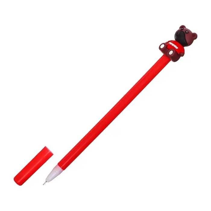 Ручка - прикол гелевая «Стильный медведь», синий стержень, МИКС