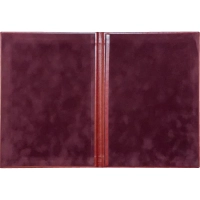 Папка адресная НЕБРАСКА, бордо, выклейка бархат, А4 (188343)